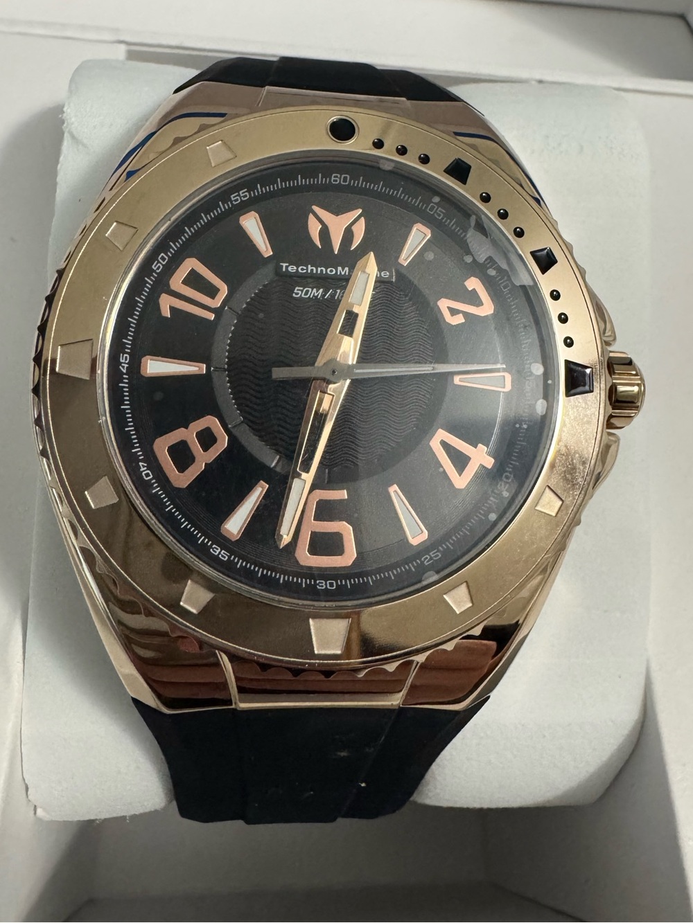 TechnoMarine Lusso Mare Men's Watch - 44mm. Black (TM-225029)